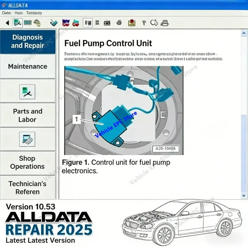 2026 AllData 10.53 Automotive Diagnostic Software: Empowers full - fledged data technical support for cars and trucks with wirin