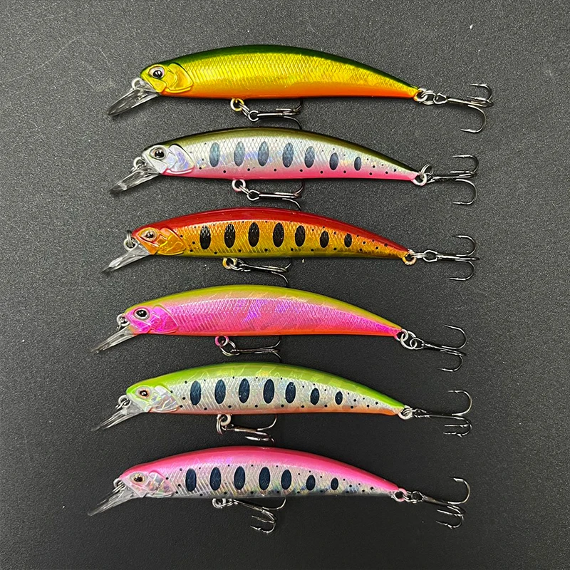 Casting Fishing Lure 12g 80mm Sinking Minnow Twitch Trout Lures Ryuki 80S Jerkbait Isca Artificial Stream Wobbler Fishing Bait