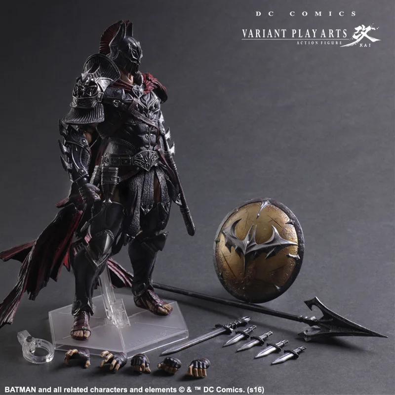 Figura de acción de Batman Spartan Warrior, variante de DC Comics, modelo coleccionable Play Arts Kai, figura de anime, regalo para fanáticos