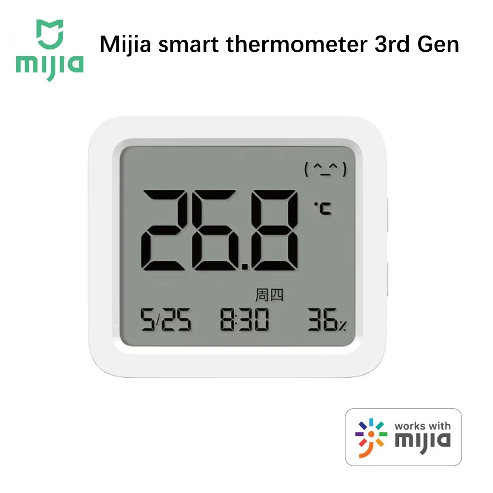 Mijia Smart Bluetooth Thermometer 3 Mesh LCD Wireless Electric Digital Hygrometer Temperature Humidity Works with Mihome