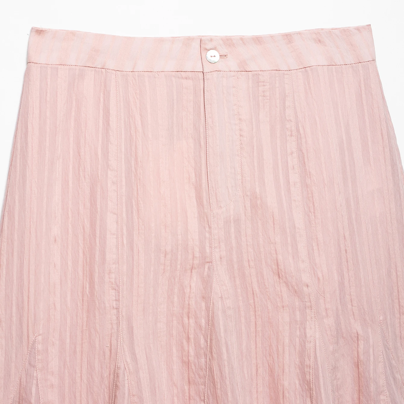 KASLEAD New Women's Fashion Simple  Pattern Midi Skirt Standard Fit Polyester Fiber A-Line Skirt mid Waist Design
