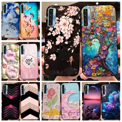 For TCL 20 20S 20L 20L+ Phone Case Soft Silicone Protector Cover For TCL 20L Plus Shell Funda 20 L S TPU Shockproof Coque
