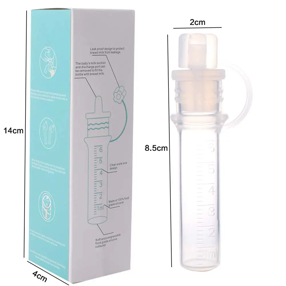 Reusable Colostrum Collector 6ml Easy To Clean Breast Milk Collection Baby Essentials Food Safe Baby Feeding Device Home Use