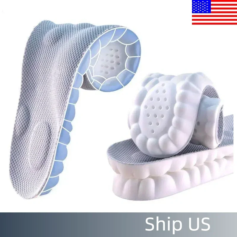 

Усовершенствованные стельки 4D: ультрамягкая амортизация облаков, амортизирующая и дышащая — отдельно подходит для всей обуви