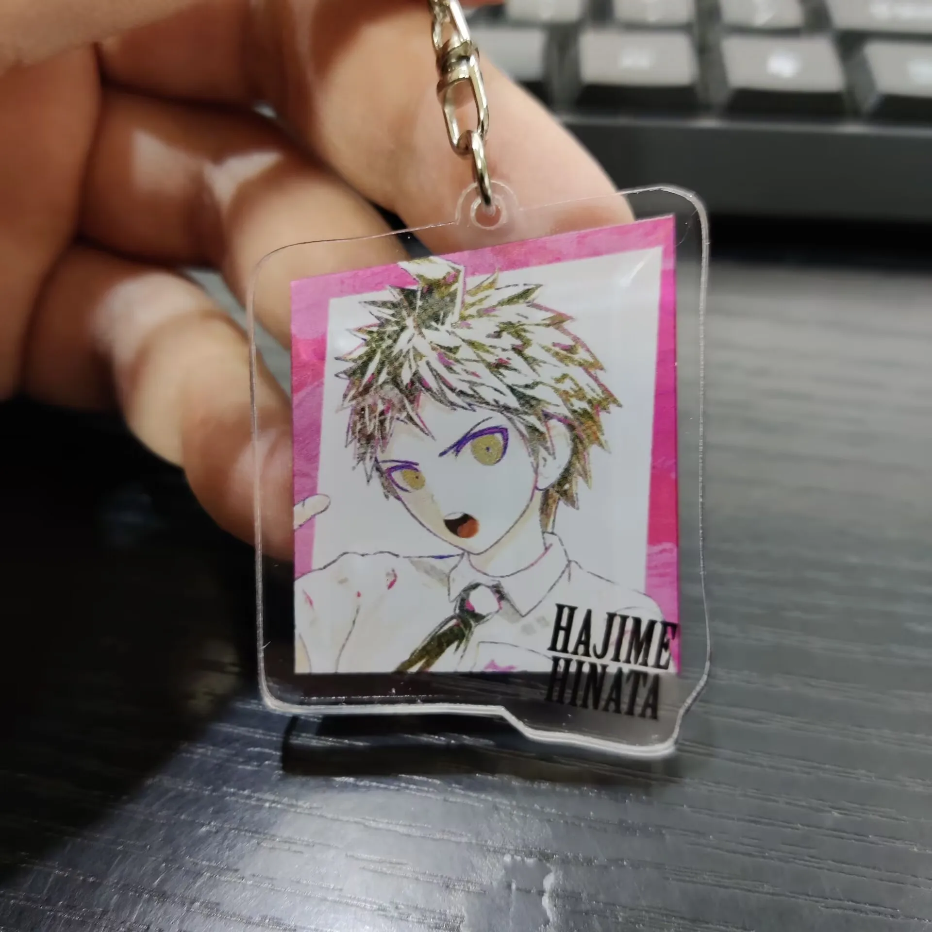 Danganronpa Anime Figure Nagito Komaeda Shuichi Saihara Acrylic Key Chains Character Chiaki Nanami Pendant Decor Accessories