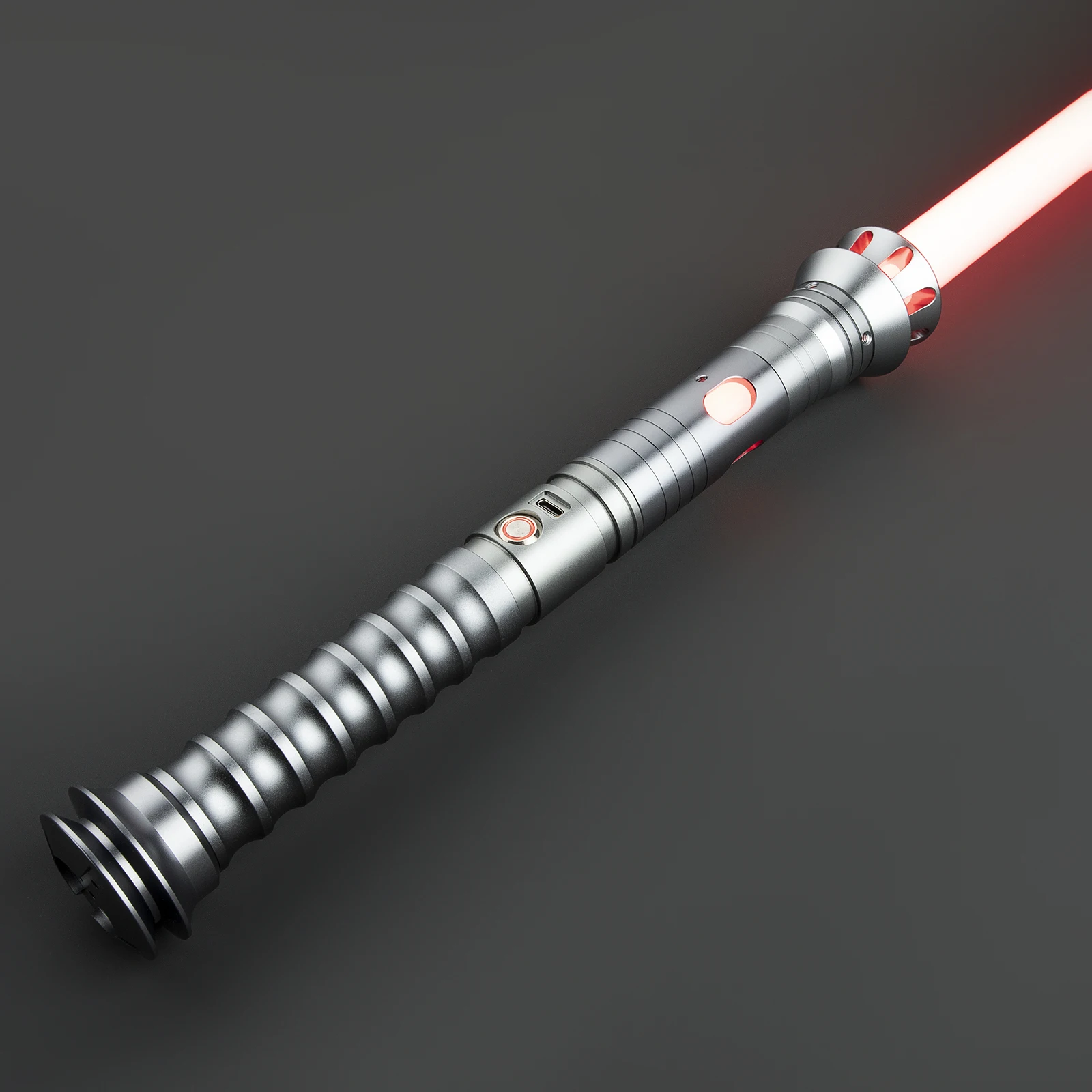 Lightsaber Neopixel Jedi pedang Laser, Saber cahaya LTG suara pukulan tidak terbatas halus sensitif Dueling berat