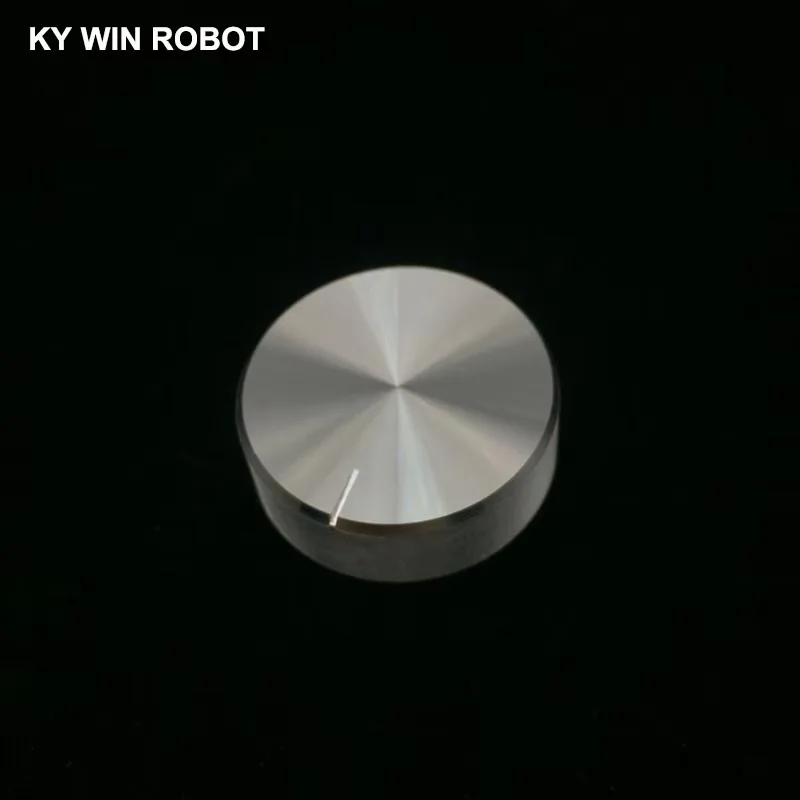 1 ชิ้น 30x10 มิลลิเมตร 6 มิลลิเมตรรูเพลาอลูมิเนียม Potentiometer ลูกบิดสีขาว