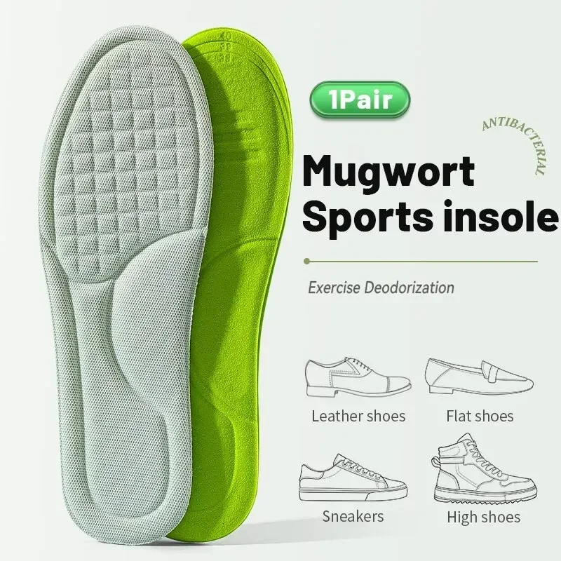 Men Women Deodorant Absorb-Sweat Massage Sport Insole Memory Foam Insoles for Shoes Feet Orthopedic Shoe Insole for Running