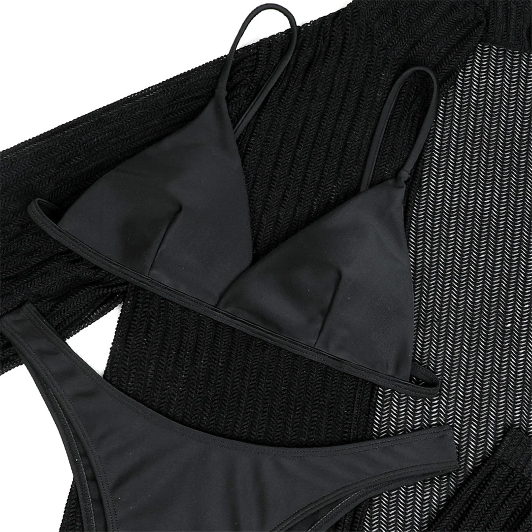Mit Hemd, Shorts, Neckholder, brasilianischer Bikini, Damen-Badeanzug, Damen-Bademode, vierteiliges Bikini-Set, Badeanzug, Badebekleidung, Schwimmbekleidung V5716H – Detail 34