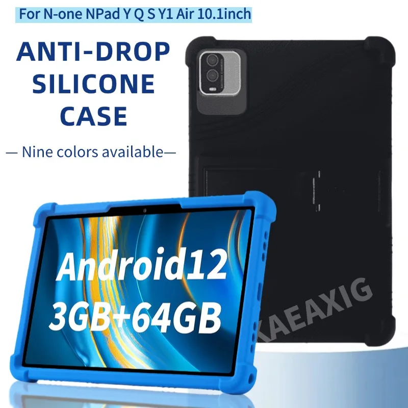 

Чехол для планшета N-one NPad Y Q S Y1 Air 10,1 дюйма, мягкий силиконовый противоударный чехол, мягкая регулируемая подставка, защитный чехол