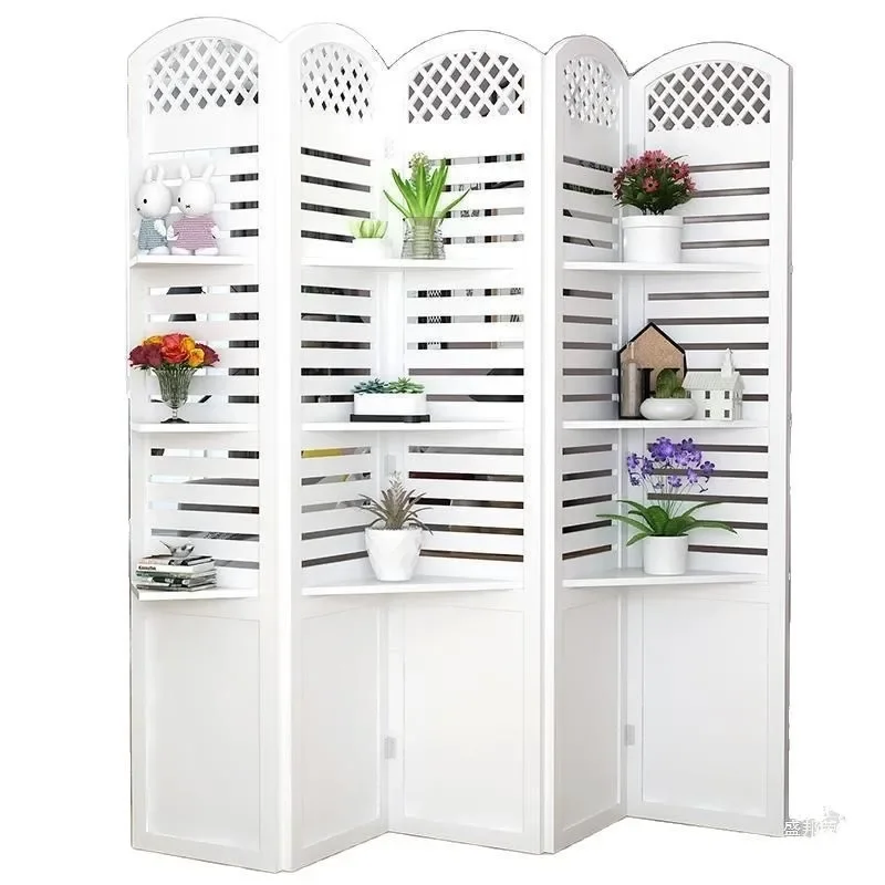 Modern European Folding Room Divider Screen Portable Partition for Bedroom Office Home Simple Mobile Space Separator
