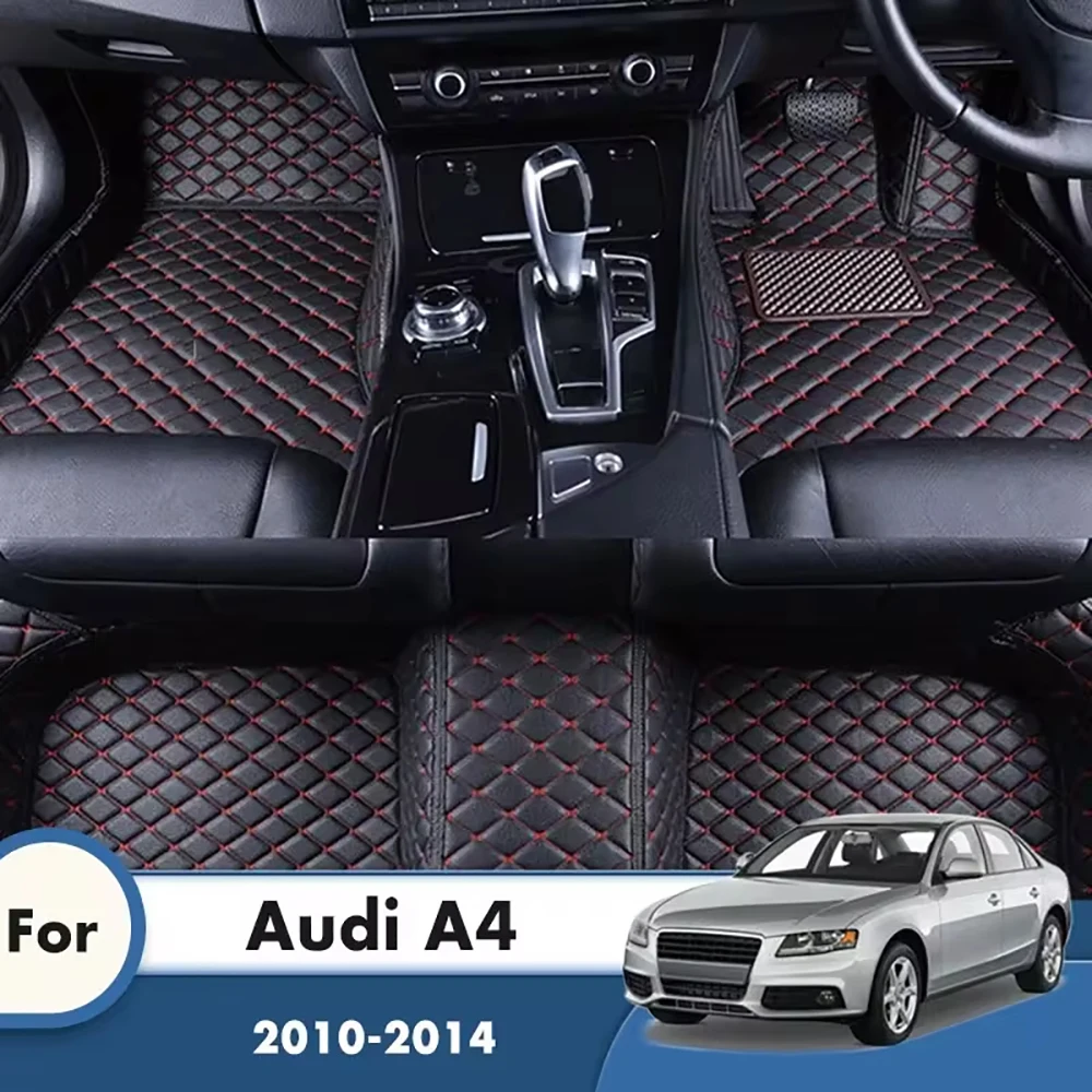 

Автомобильные коврики на заказ для Audi A4 2014 2013 2012 2011 2010, Автомобильный Ковер, кожаные автомобильные подкладки для ног, автомобильные внутренние накладки