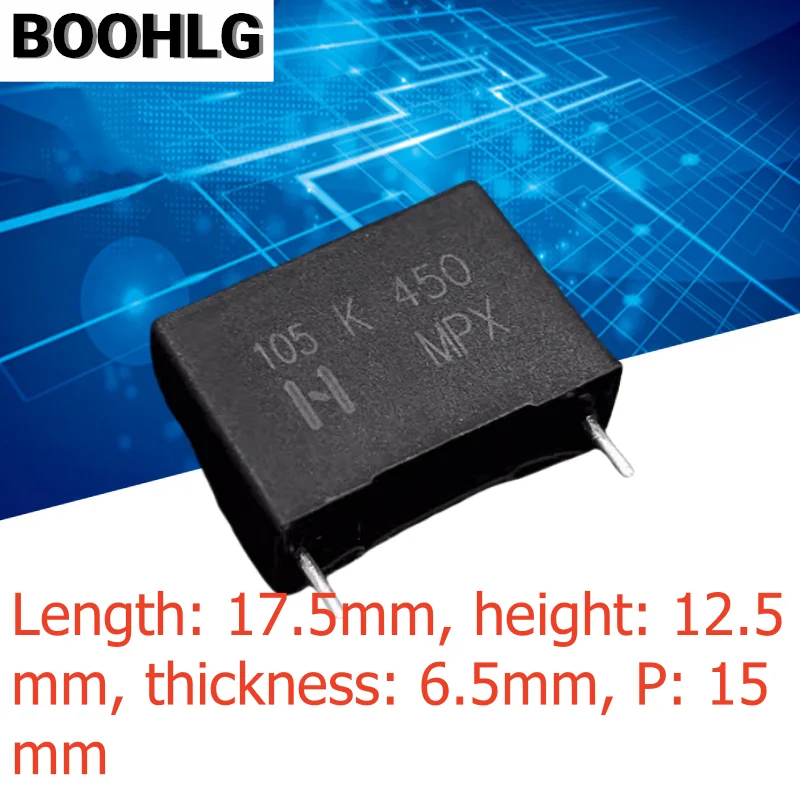 

10PCS MKP 105 1uf 1.0uf 400v 450v Safety Capacitor