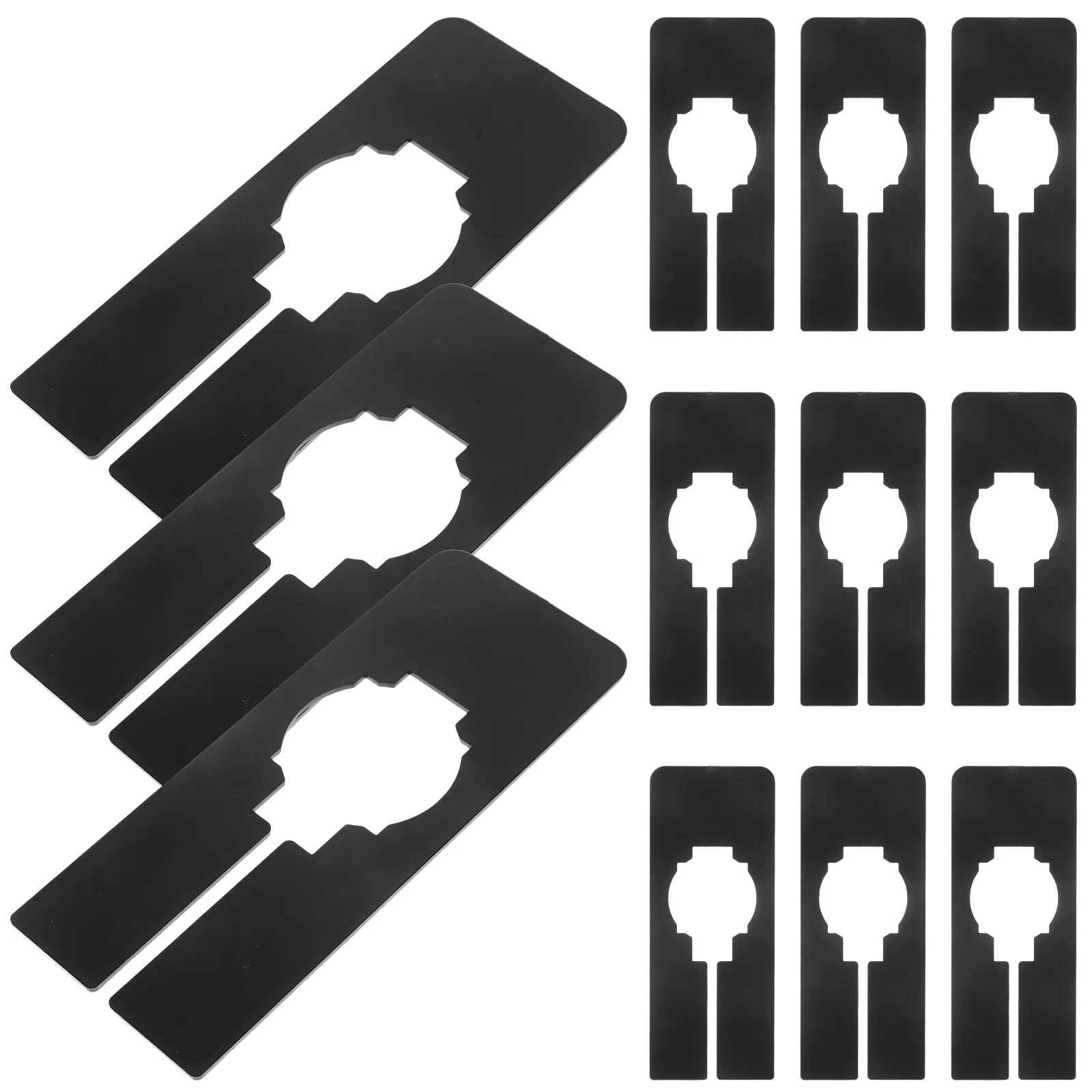 40 قطعة فواصل حجم الملابس فواصل خزانة بلاستيكية لتعليق الملابس خفيفة الوزن المحمولة السلس المنظمون للأرفف