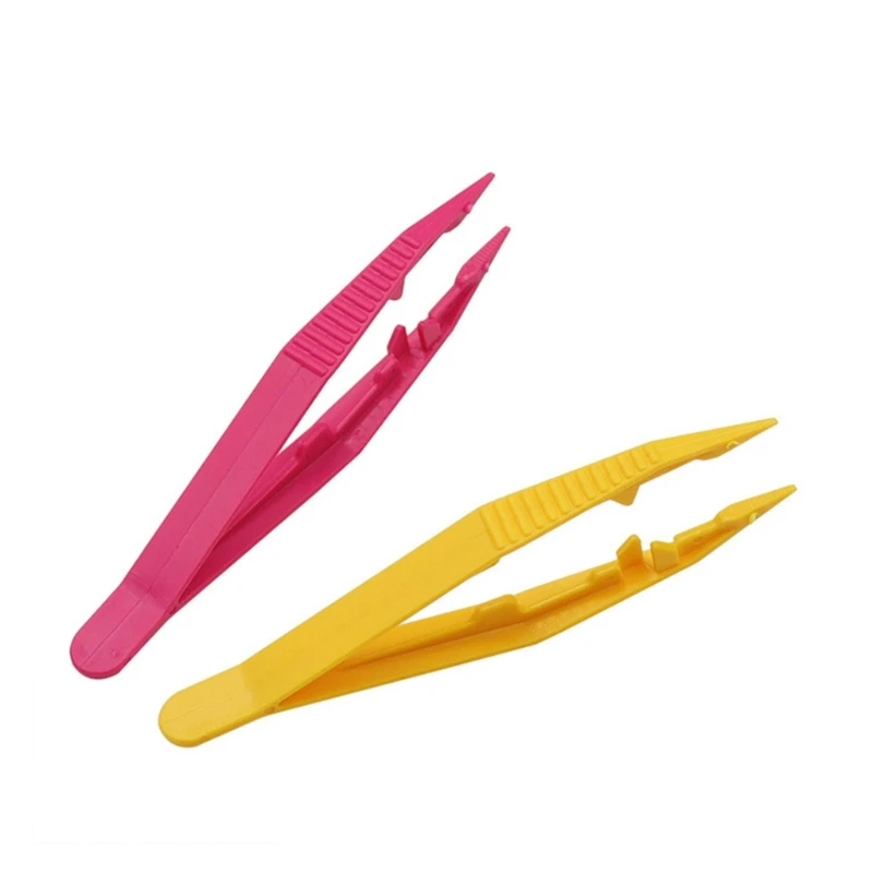 5x Plastic Beads Tweezers Handmake Beads Crafts, Manual DIY Craft Tools Dropship