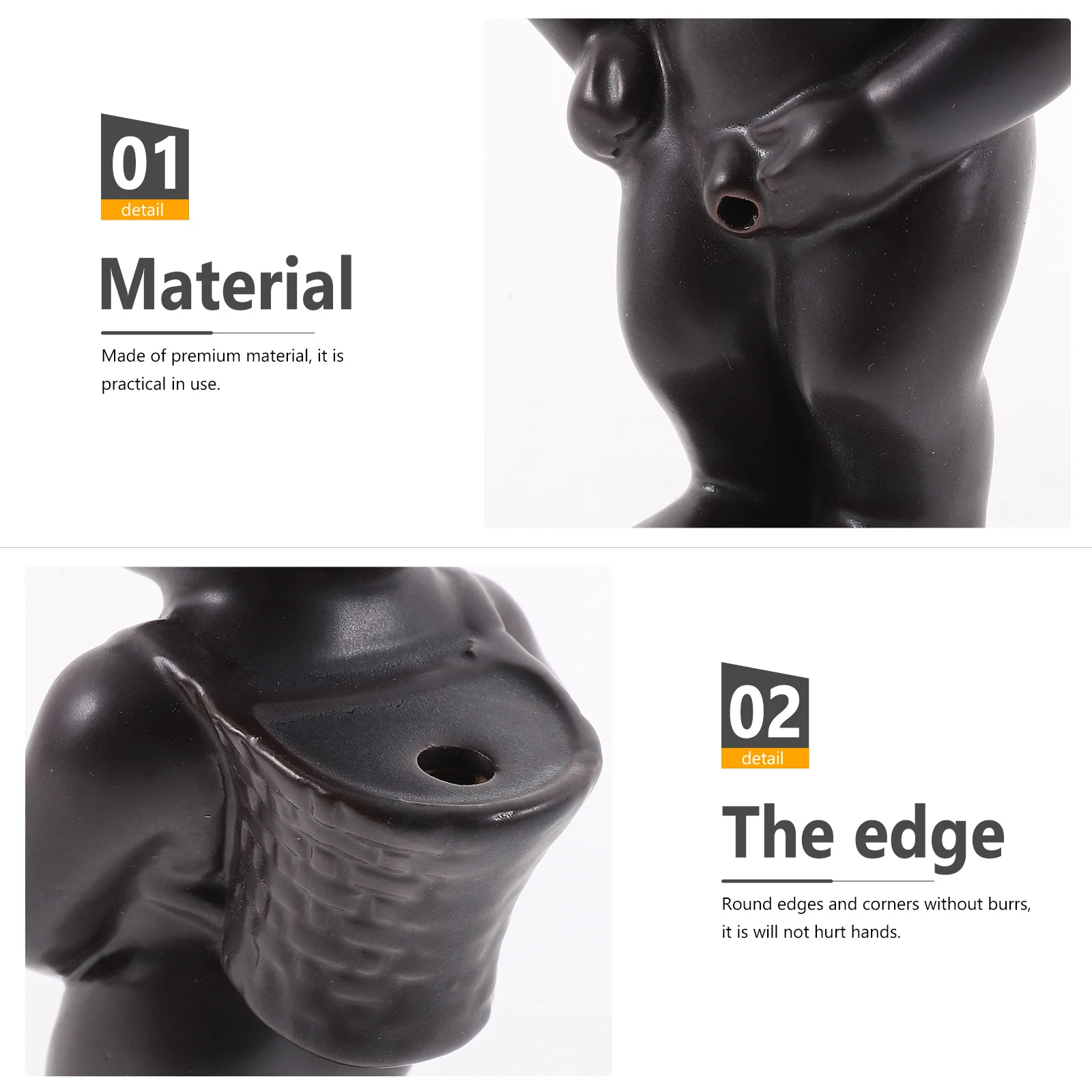 

Creative Ceramic Backflow Incense Burner Artistic Desktop Adornment for Bedroom Living Room Office Home Incense Burner
