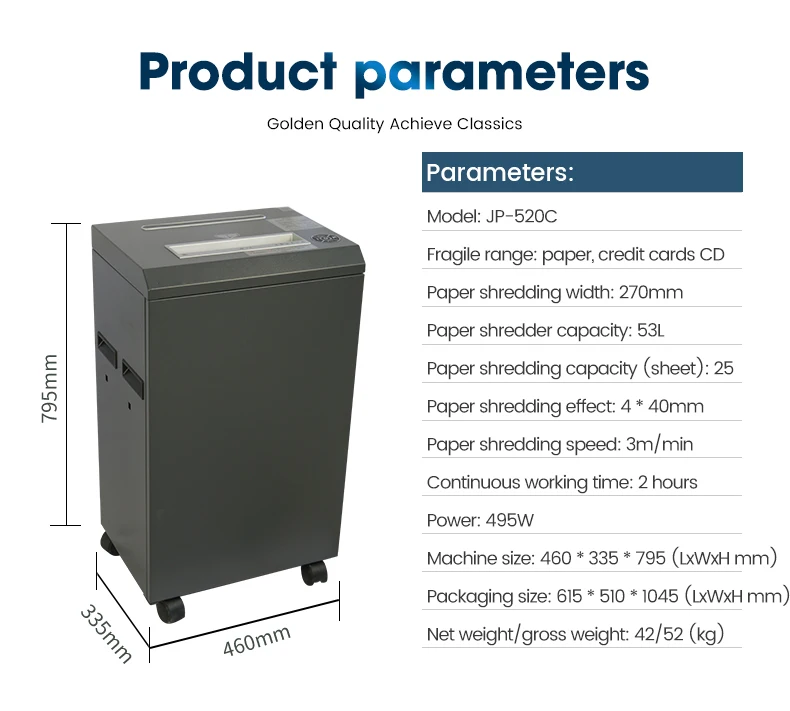 Paper Shredder Industrial Heavy Duty Paper Shredder New United Paper Shredder