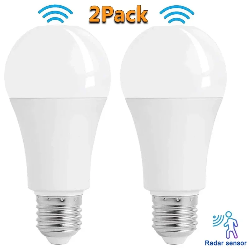 lampada led branca inteligente com sensor de movimento lampada para casa sala de estar escada caminho luz branca radar 12pack 10w e27 85 265v 01