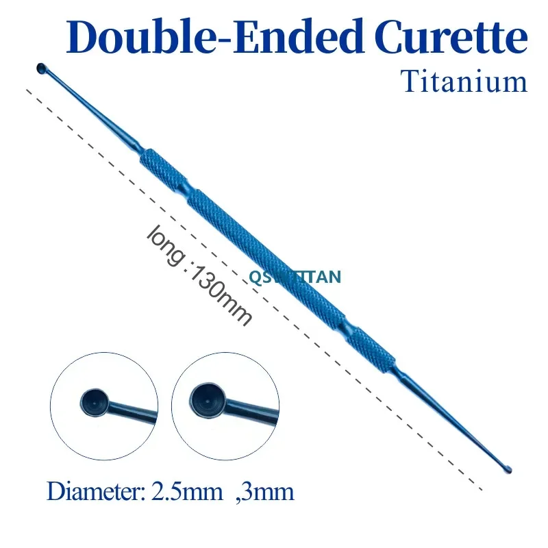 Kleszcze tytanowe/stalowe Chalazion Curette Micro Weterynaryjny okulistyczny instrument chirurgiczny do oczu — zdjęcie 6