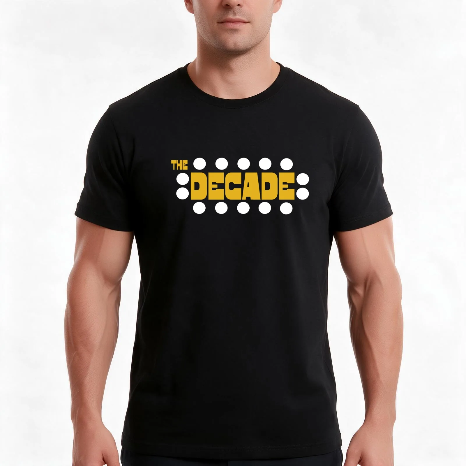 The Decade T-Shirt, Summer Casual Cotton Tee, Oversized Streetwear Tops, Vintage Graphic Print, Loose Fit Short Sleeve