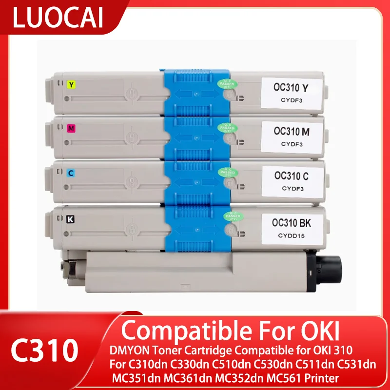 Toner Cartridge Compatible for OKI 310 For C310dn C330dn C510dn C530dn C511dn C531dn MC351dn MC361dn MC352dn MC561 Printer