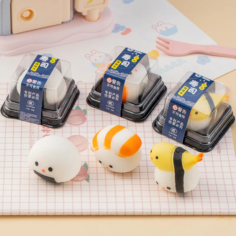 Mainan Simulasi Makanan Sushi Squishy, Mainan Sensorik Lembut, Bola Anti Stres, Mochi Squishy, Mainan Pelepas Stres, Hadiah Pesta, Isian Tas Hadiah