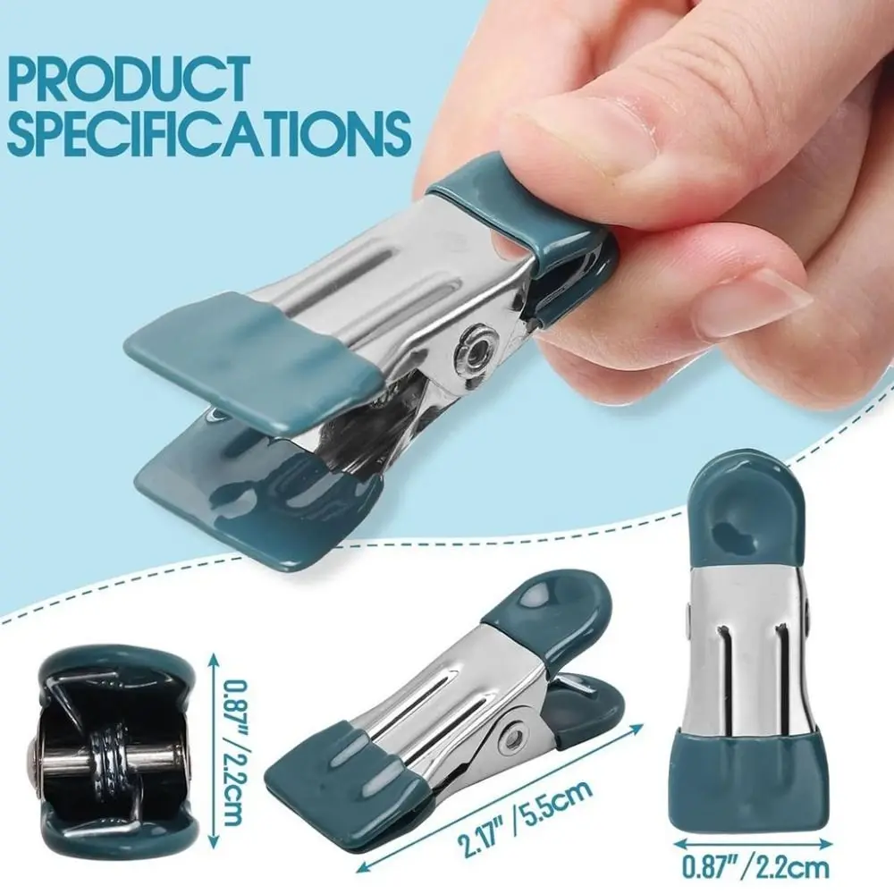 1/5Pcs New Traceless Clothes Drying Clips Stainless Windproof Clothes Pins Antislip Pants Clip