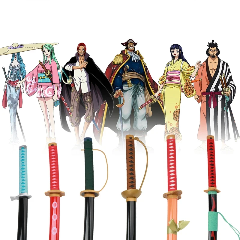 Épées de Roronoa Zoro Katana Gol D Roger Shanks Kin\'emon, arme de Cosplay avec fourreau, accessoire d\'anime, cadeau de jouet pour adolescents,