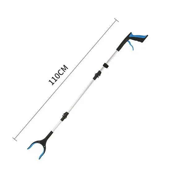 1pc Grabber Reacher Tool Garbage Clip Picker Picking Extended Aluminum Alloy Picker Pliers Sanitary Pickup Cleaning Supplies