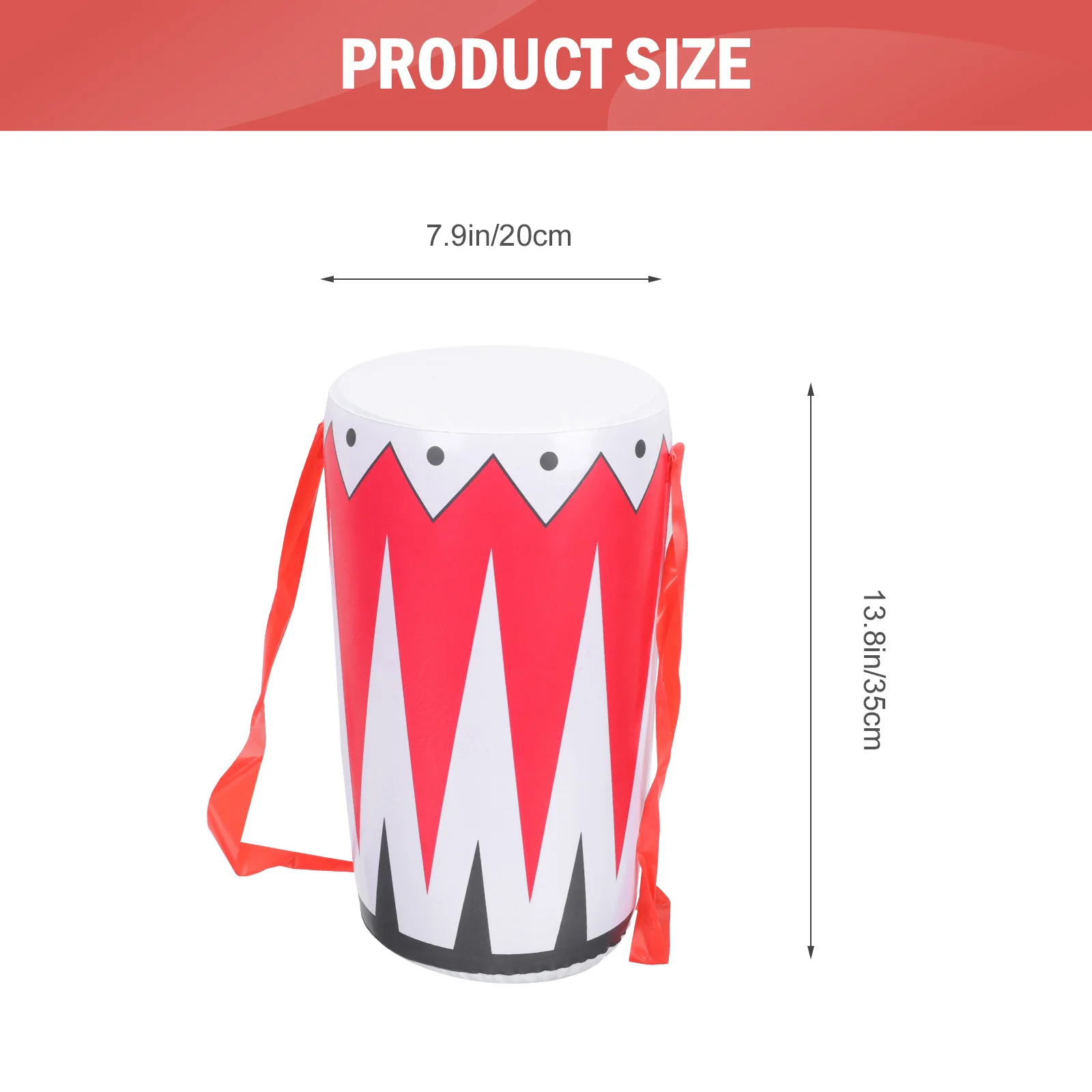 กลองคาดเอวเป่าลม 3 ชิ้น เครื่องดนตรีเด็กเล่นสำหรับงานปาร์ตี้ ของขวัญเด็ก การแสดงบนเวที ของเล่นเสริมสร้างจินตนาการ