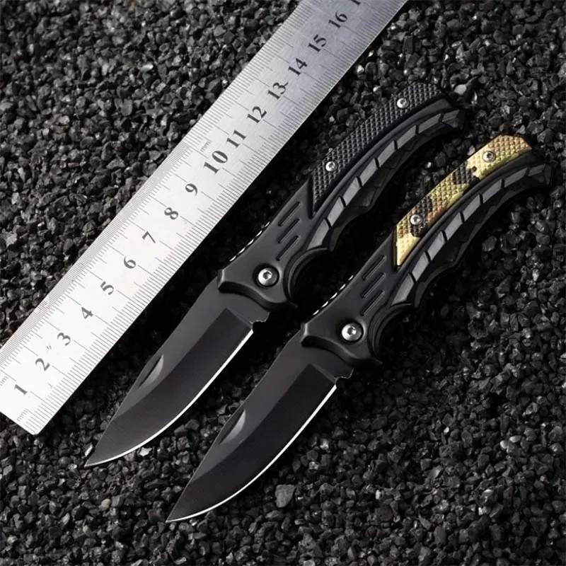 mini portable stainless steel folding knife outdoor camping hiking backpacking daily carry pocket fruit knife edc tool