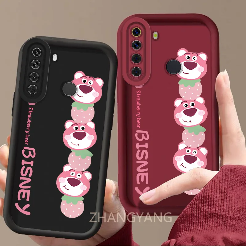 Case For Realme 5 5i 6i c3 5s Cute cartoon bear phone case with silicone TPU soft case anti drop and shockproof phone camera ful