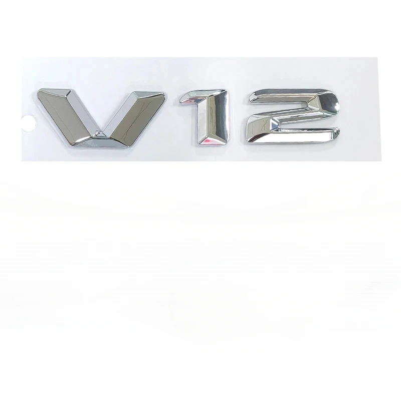 

3D ABS Chrome Letters Car Fender Badge Sticker V12 For Mercedes CL600 W140 M275 CL 500 S600 V12 Emblem Logo Sticker