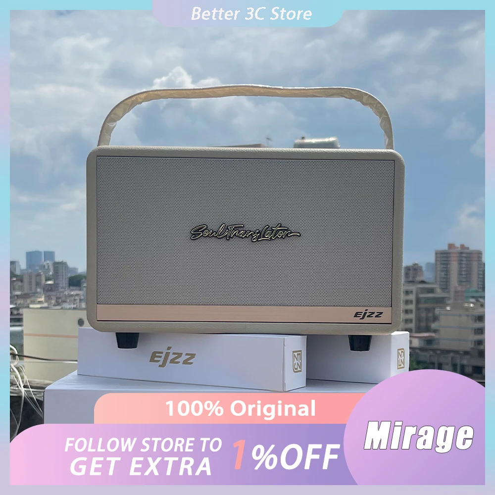 Mirage Wireless Speaker 130W High Power Portable Bluetooth-Compatiable Speaker Home Karaoke Sound Box With 2 Microphones Custom