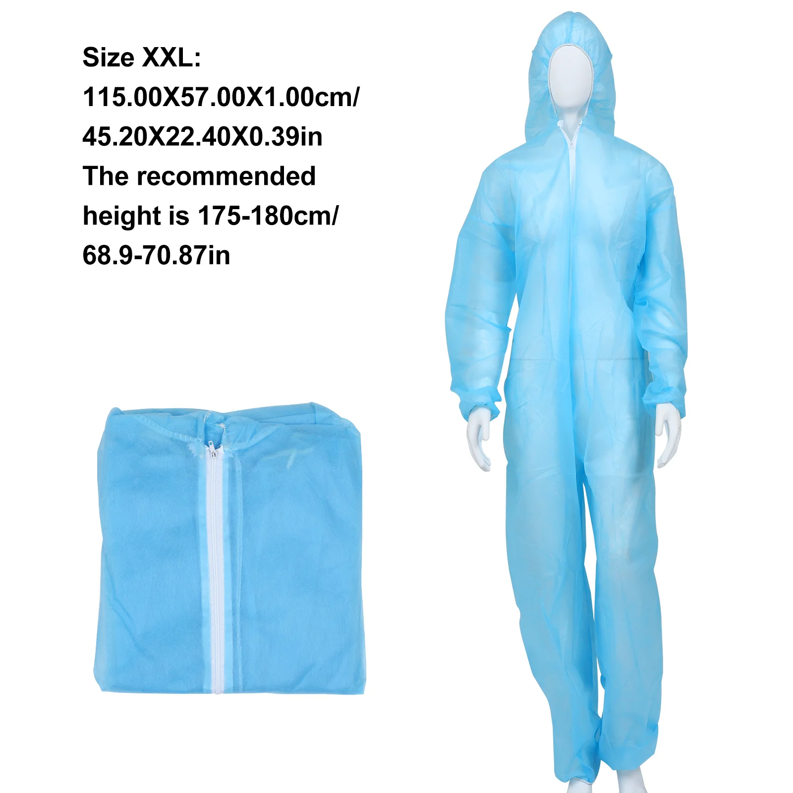 Reusable Coveralls Protective Suit Clothing Protection Clothes One Piece Non-woven Fabric Work Outfit