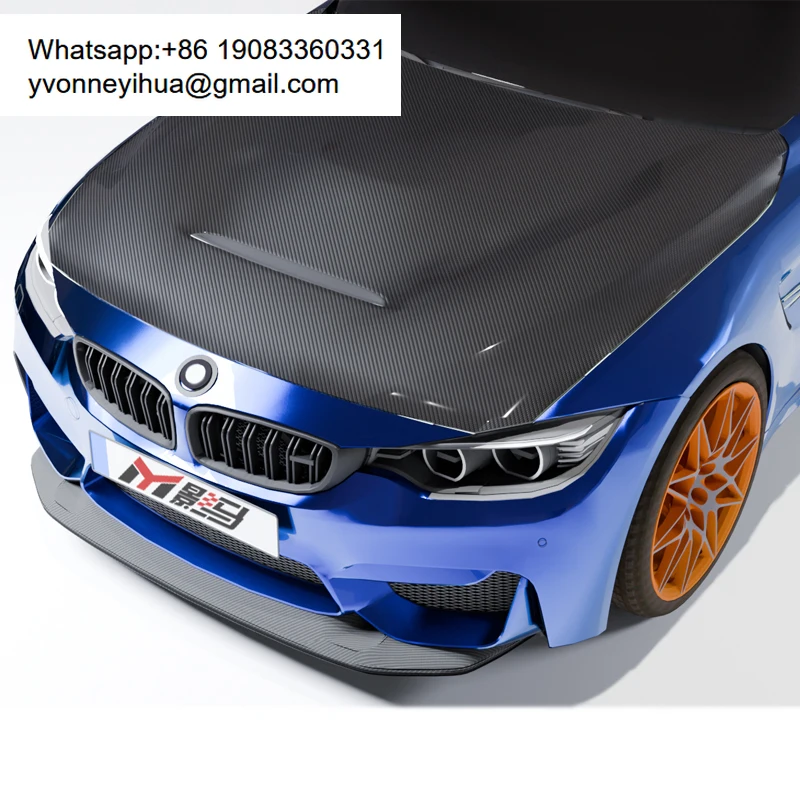 

Капот двигателя из карбона в стиле GTS для BMW M3 M4 F80 F82 F83