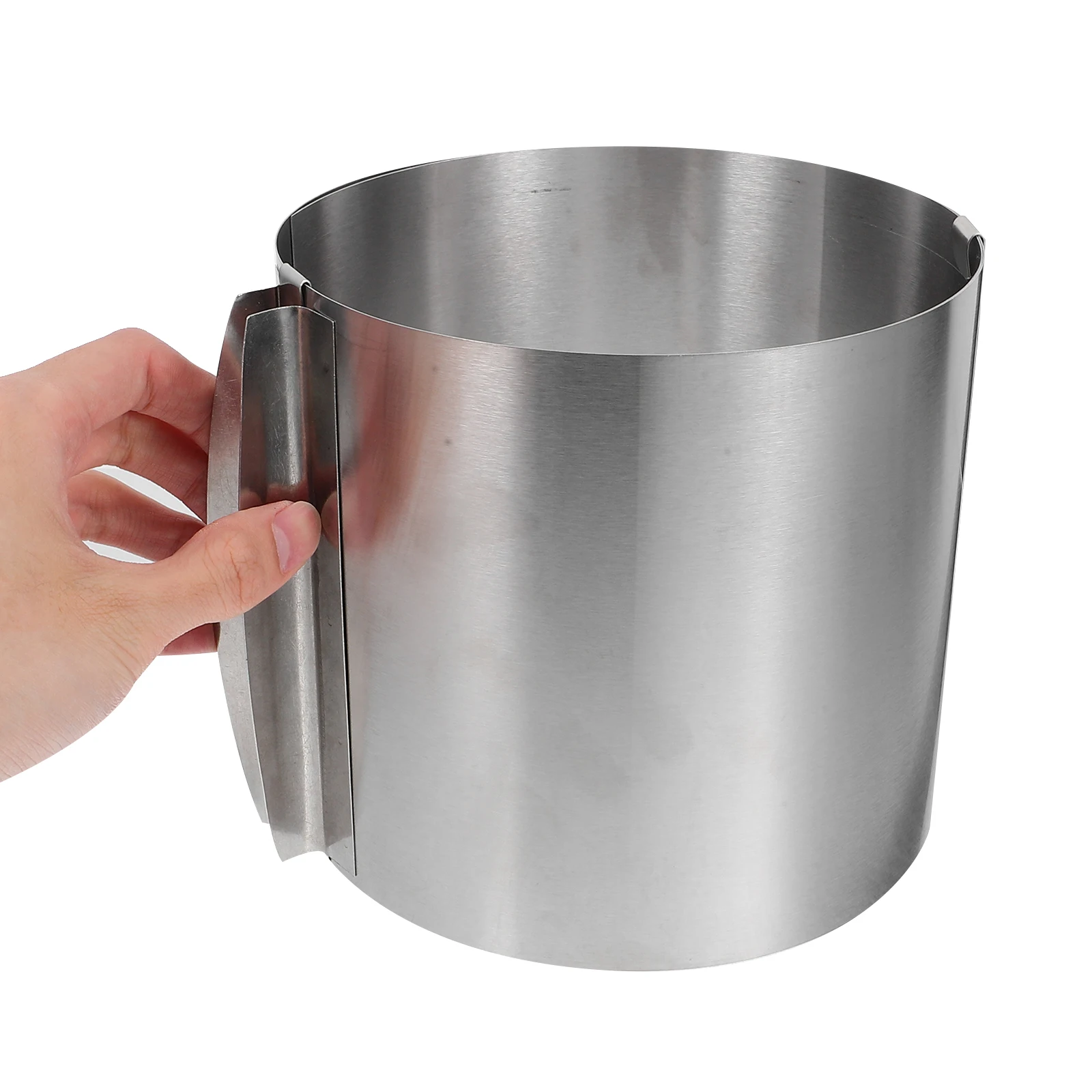 

Adjustable 6 12 Inch Stainless Steel Cake Mold Mousse Baking Tool for Cakes Secure Clasp Mold for Mousse