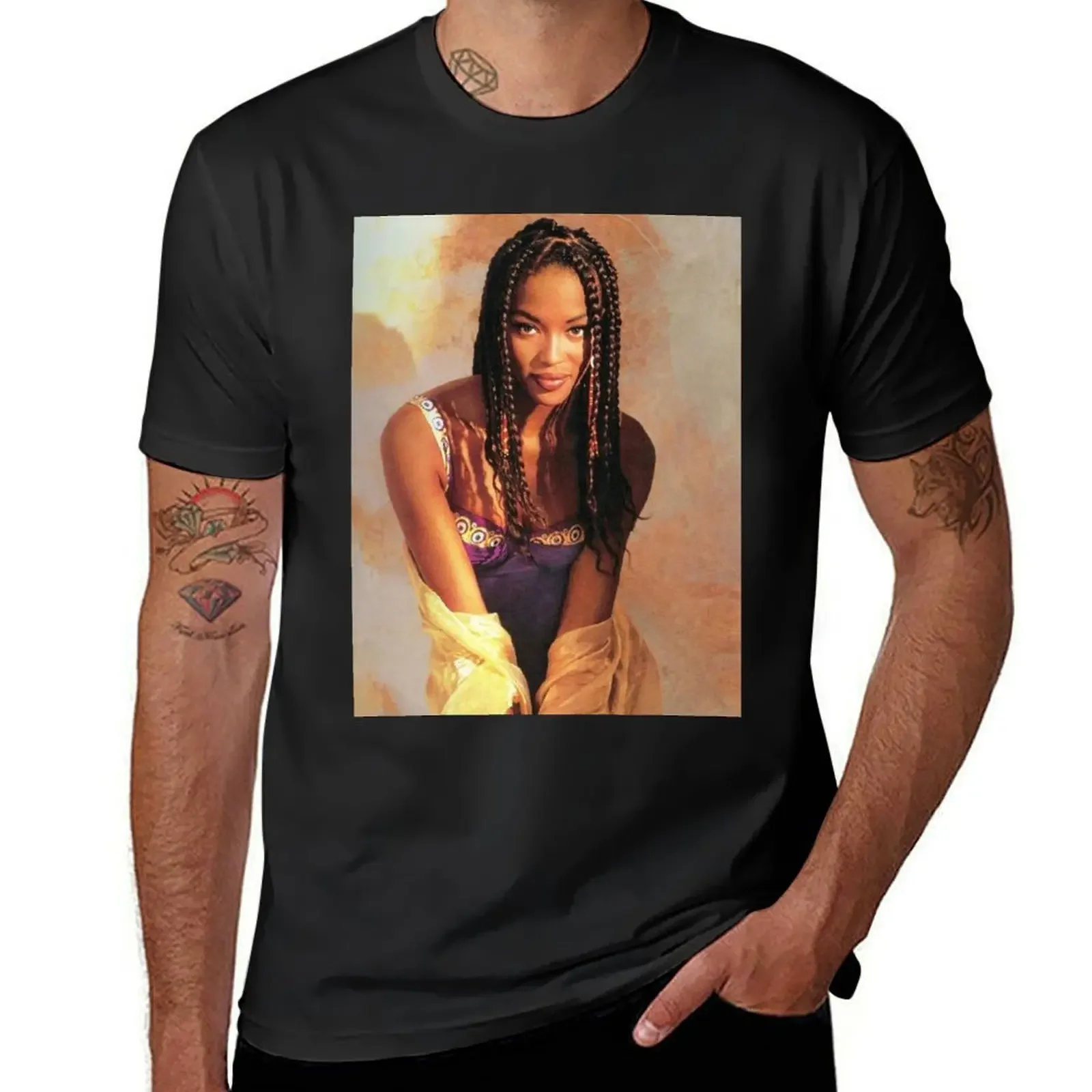 Naomi Campbell : Golden Hour T-Shirt heavyweights customs design your own graphic t shirt vintage mens graphic t-shirts pack