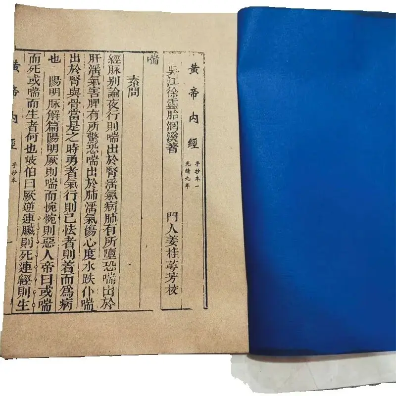 Chinese Medicine Herbal Inner Canon of Huangdi Old Medical Books Traditional Healing Wisdom Cultural Collect books