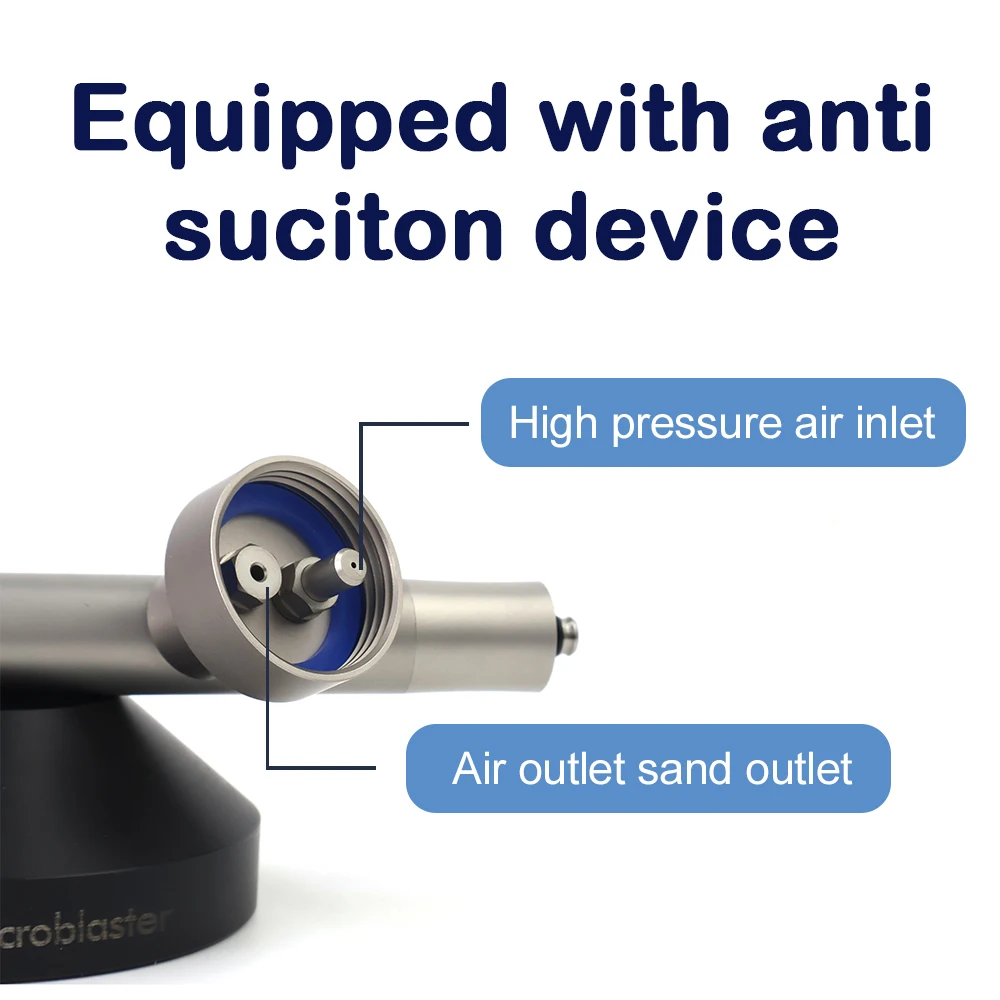 الأسنان 2in1 الألومنيوم أورثو Microblaster رش المياه Microetcher الرملي الألومينا بندقية ربط 2/4 حفرة KV/PTL المقرنة