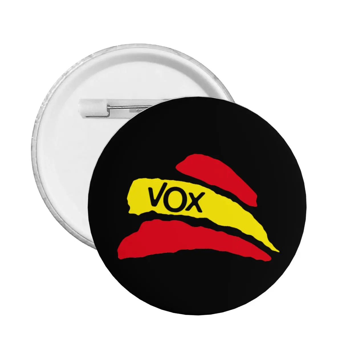 Spain Vox Logo Round Button Pin for Jeans Customizable Spanish Political Party Pinback Badges Brooches