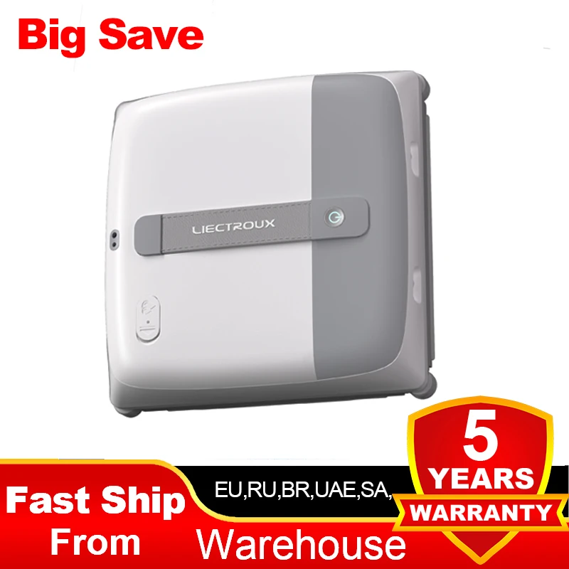 2026 NEW Robot Window Vacuum Cleaner Liectroux G9, 9000Pa,,8-Way Water Spray,APP Control,Smart Glass Wall Cleaning