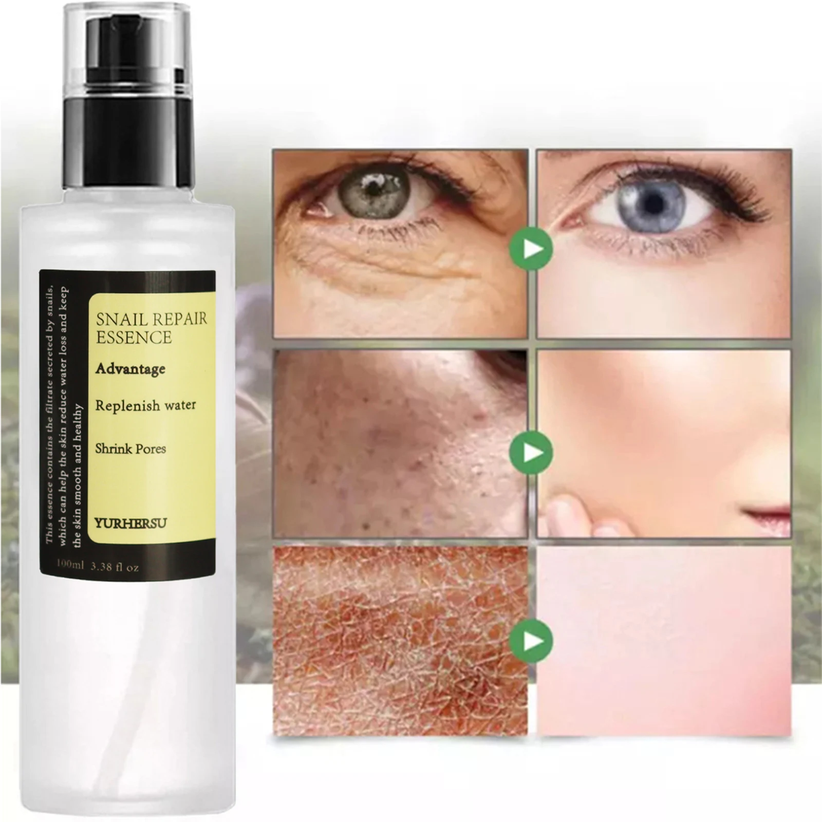 Snail Mucin Essence - Snail Extract Facial Essence Hydrating Repair