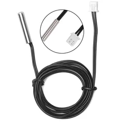 1 Pc 10K 1% 3950 Temperature Temperature Sensor Probe Thermometer Cable Copper-plated Silver/size 4*20mm Tool Accessories