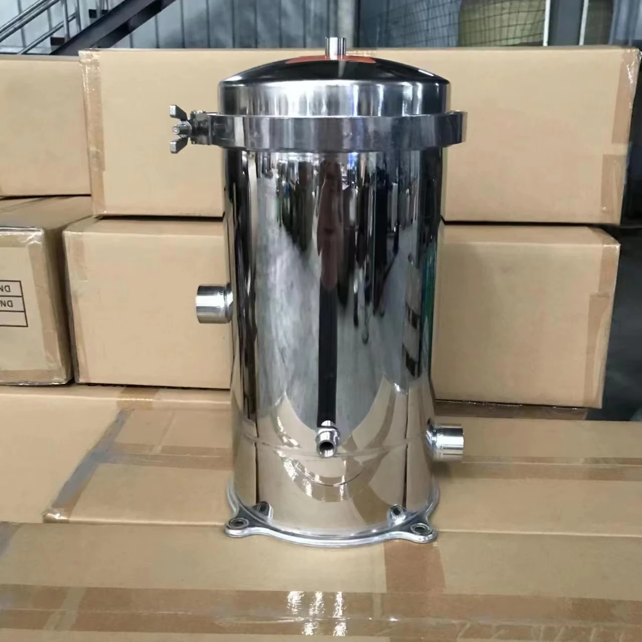 

Ring stainless steel filter housing 10 x 5 core stainless steel water filter housing 5x 10