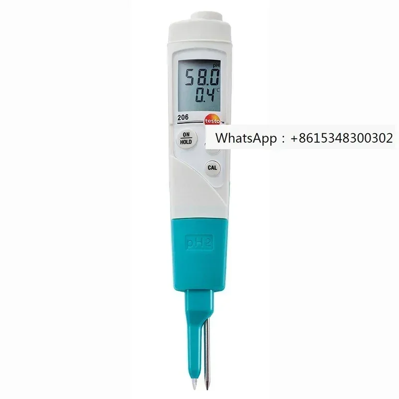 Testo 206-PH2 PH Digital Professional Meter Tester Instrument Probe Head For Liquids Semi-Solid Food Jelly Cream Meat Cheese