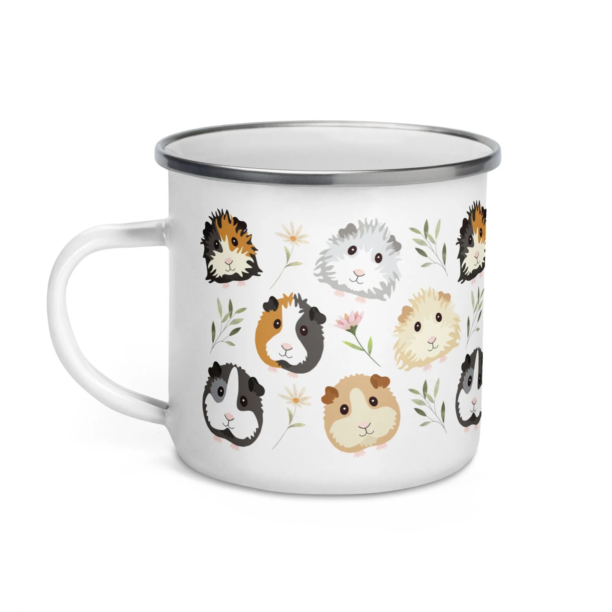 Enamel Guinea Pig Cup Guinea Pig Owner Gift enamel Mug Kids Birthday Gift Mug