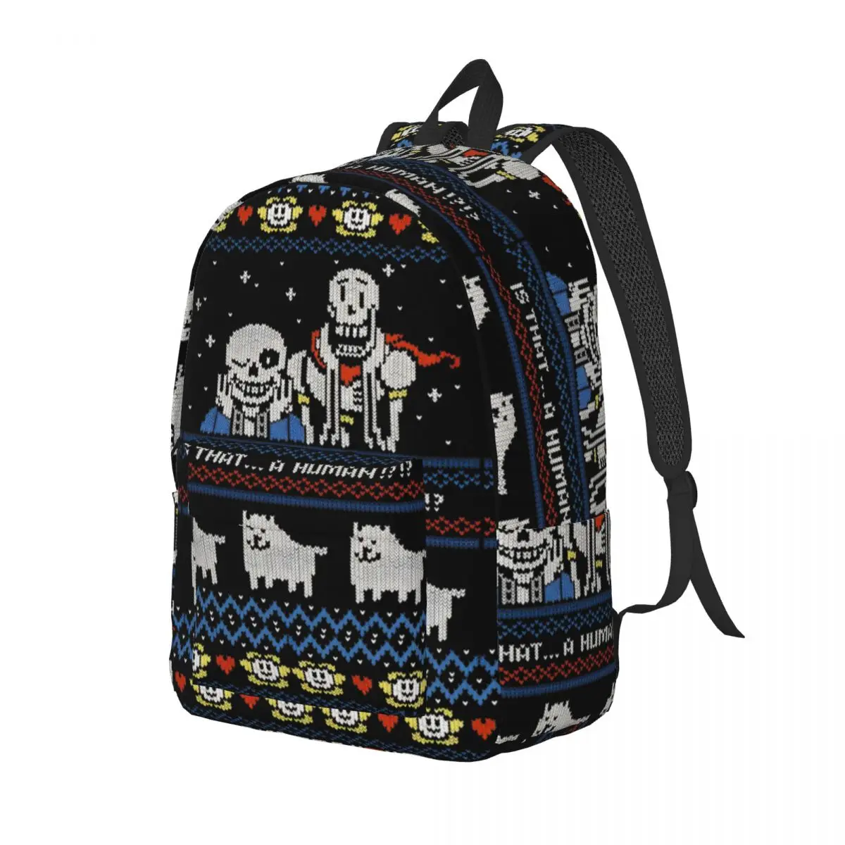 Undertale Knit for Teens Student School Book Bags Game Daypack Middle High College Hiking