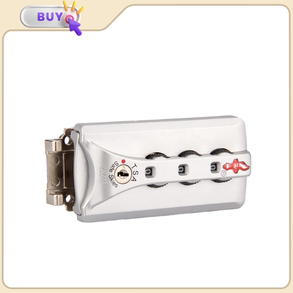 Suitable For K903 Silver Original Baggage Customs Lock Luggage Accessories Combination Lock Secure Fashion Simple Portability