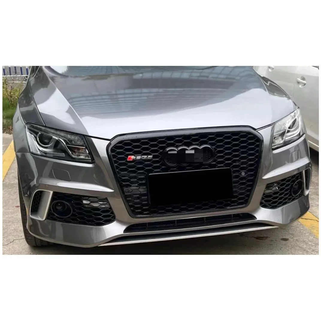 PP plastic Auto parts Car body kit Front bumper grille rear diffuser RSQ5 style for Audi Q5 SQ5 2013-2017